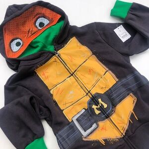 Teenage Mutant Ninja Turtles Michelangelo Zip-Up Hoodie Sweatshirt